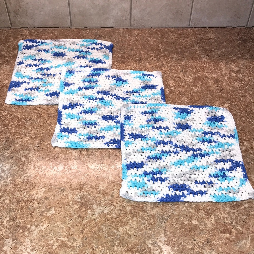 Crochet Dishcloth Set